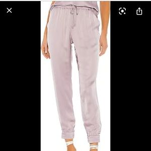 Young Fabulous& Broke Ollie Satin Pants in lilac